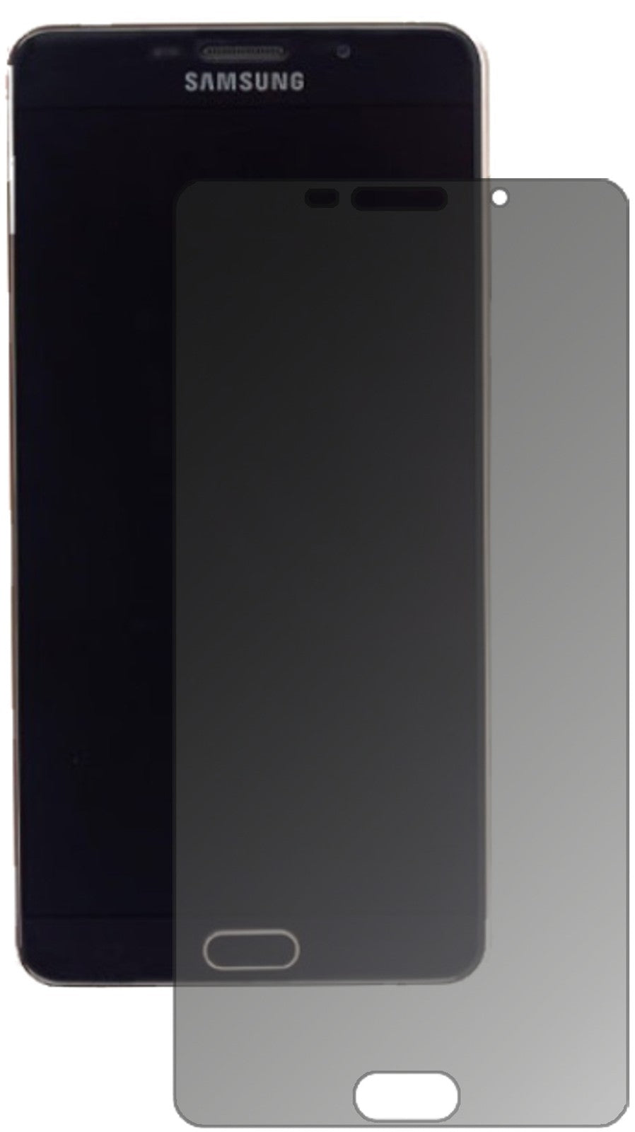 SamsungGalaxy A9 Pro (SM-A9100) mit aufgebrachtem dipos Displayschutz, der seitliche Einblicke blockiert