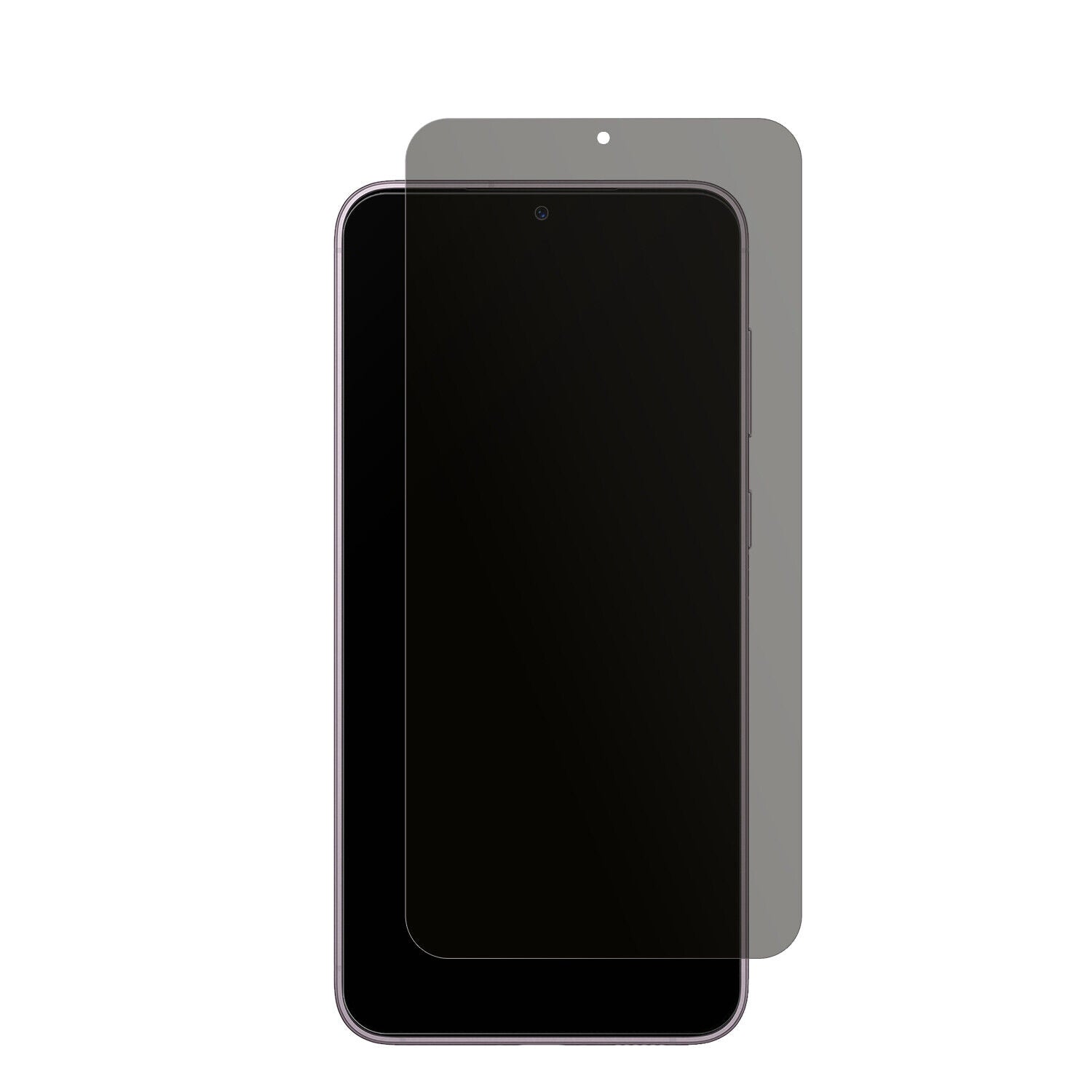 SamsungGalaxy S23 Plus mit aufgebrachtem dipos Displayschutz, der seitliche Einblicke blockiert
