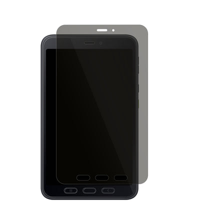 SamsungGalaxy Tab Active 5 mit aufgebrachtem dipos Displayschutz, der seitliche Einblicke blockiert