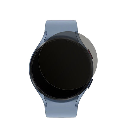 SamsungGalaxy Watch 5 (44mm) mit aufgebrachtem dipos Displayschutz, der seitliche Einblicke blockiert