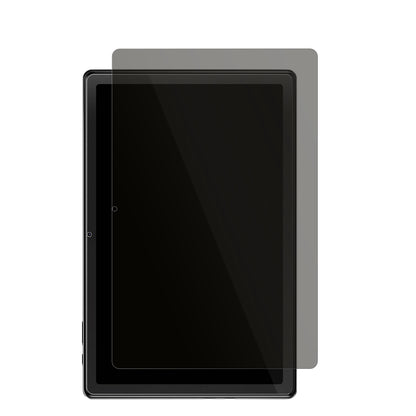 SGINT10P Tablet mit aufgebrachtem dipos Displayschutz, der seitliche Einblicke blockiert