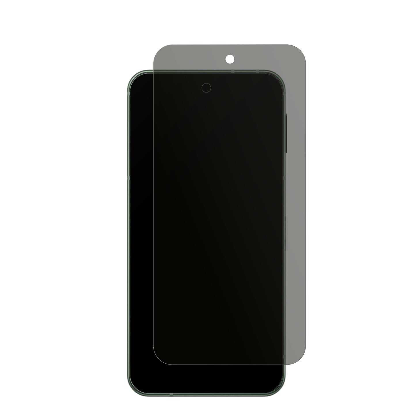 SharpAquos Sense 9 mit aufgebrachtem dipos Displayschutz, der seitliche Einblicke blockiert