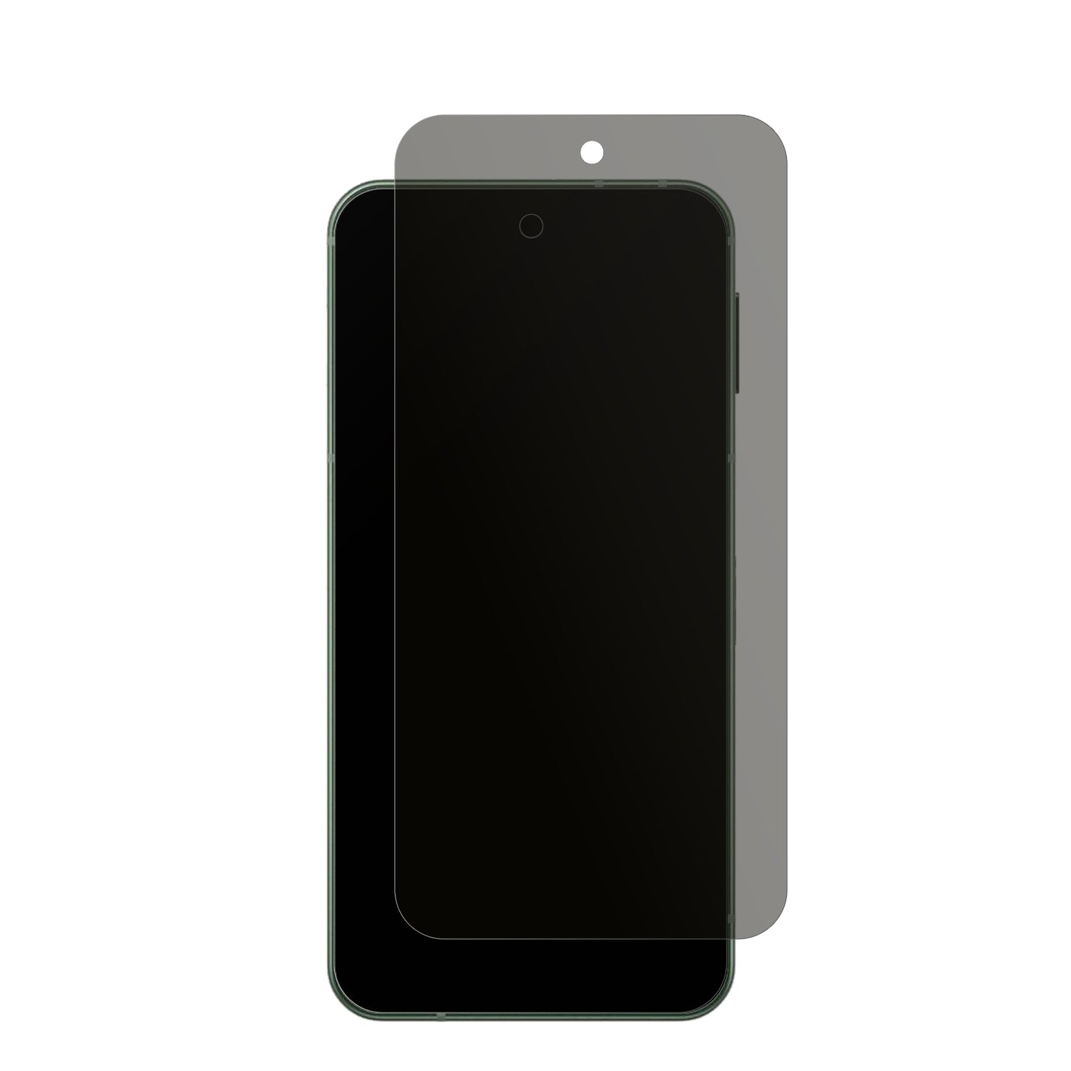 SharpAquos Sense 9 mit aufgebrachtem dipos Displayschutz, der seitliche Einblicke blockiert