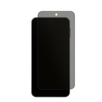 SharpAquos Sense 9 mit aufgebrachtem dipos Displayschutz, der seitliche Einblicke blockiert