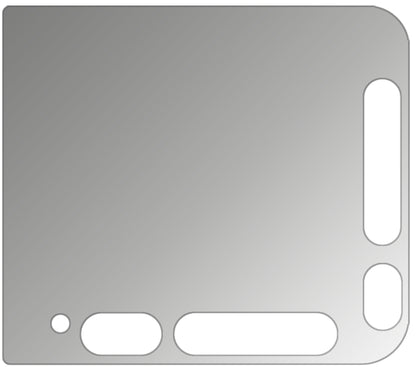 SonyDSC-RX0M2 mit aufgebrachtem dipos Displayschutz, der seitliche Einblicke blockiert