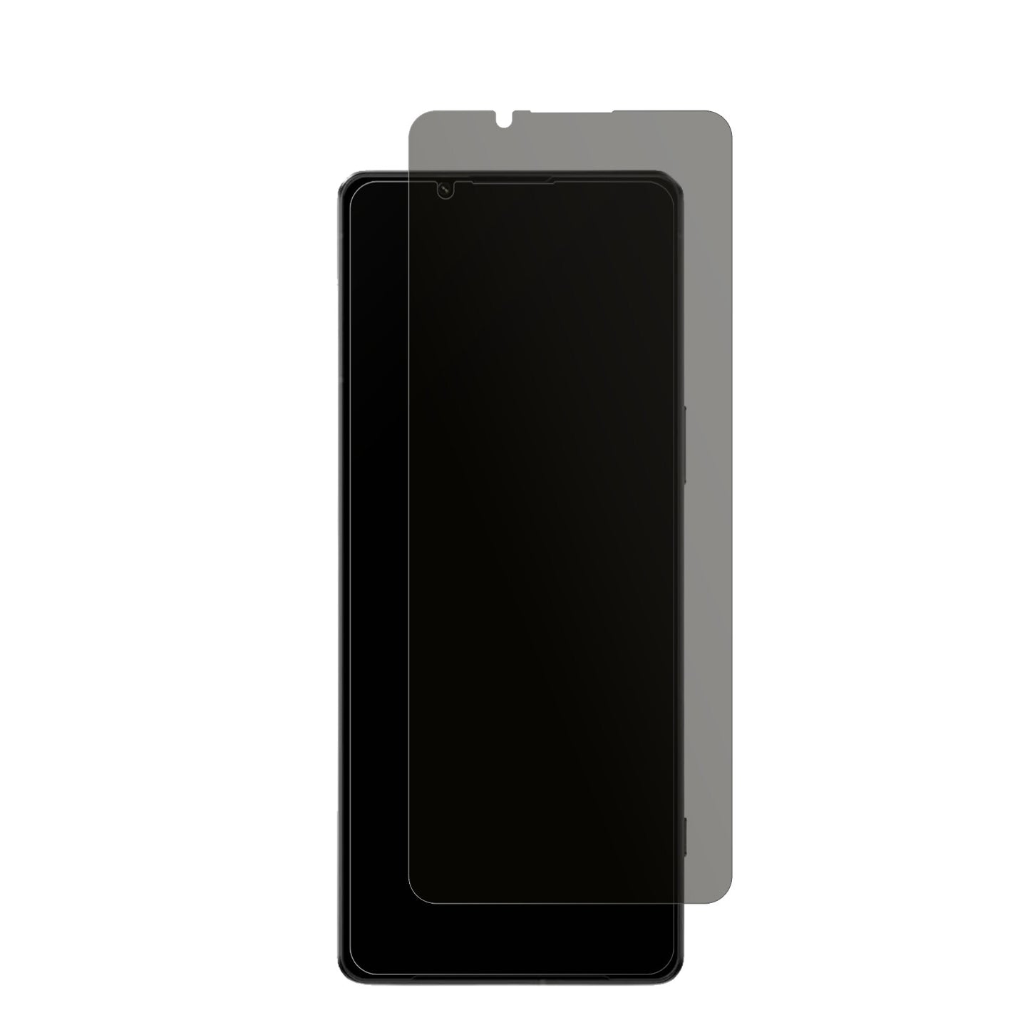 SonyXperia 1 IV mit aufgebrachtem dipos Displayschutz, der seitliche Einblicke blockiert