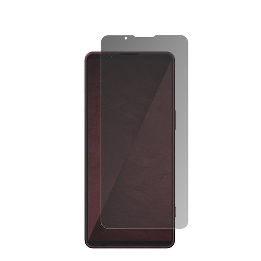 SonyXperia 1 VIII mit aufgebrachtem dipos Displayschutz, der seitliche Einblicke blockiert