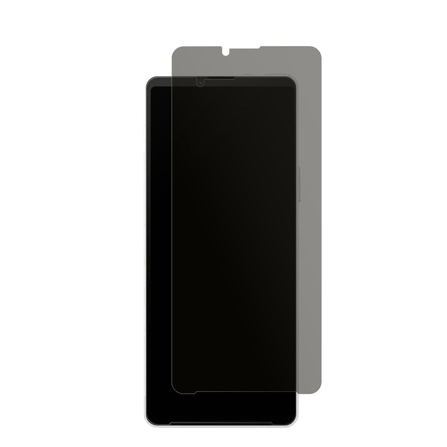 SonyXperia 10 VI mit aufgebrachtem dipos Displayschutz, der seitliche Einblicke blockiert