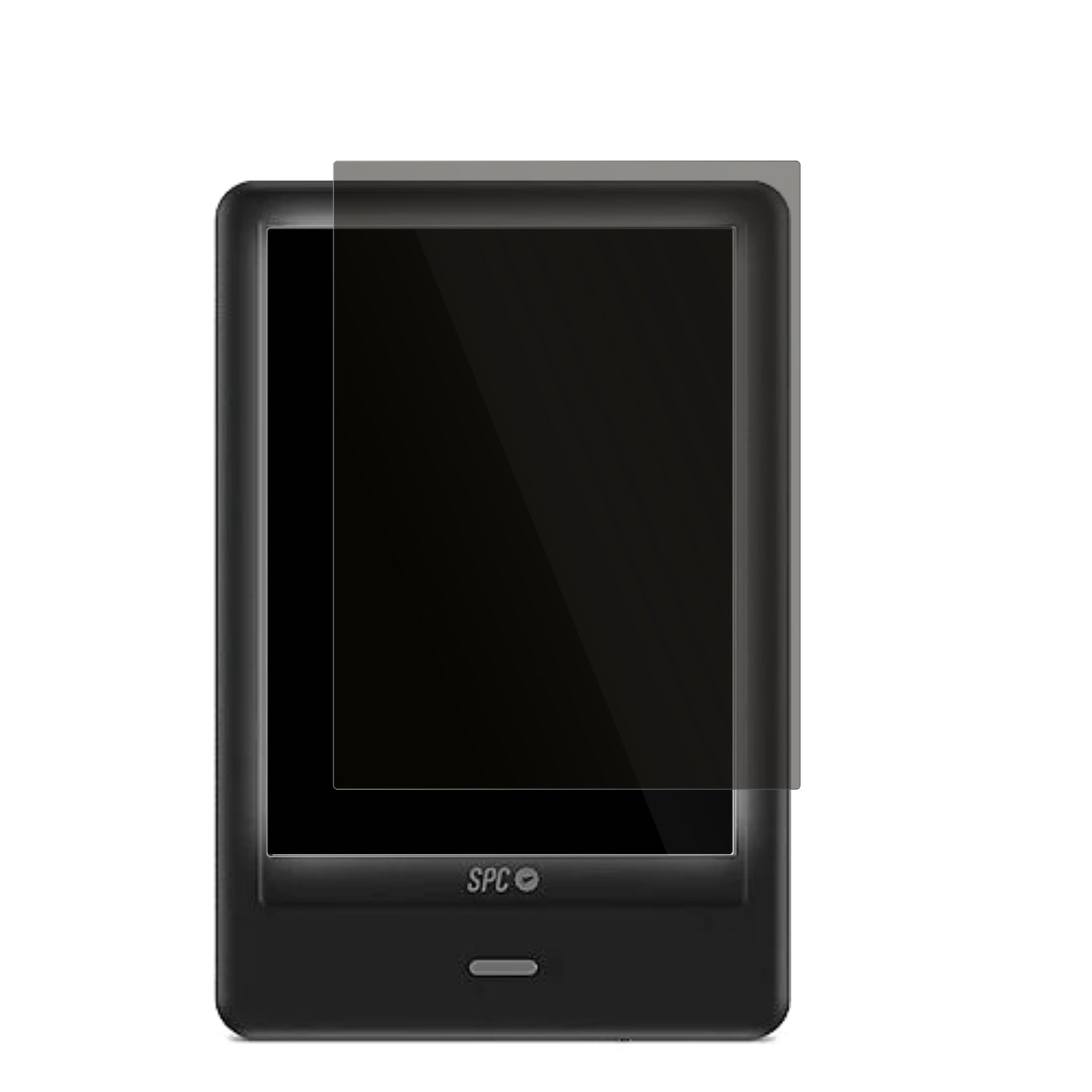 SPCLight 2 mit aufgebrachtem dipos Displayschutz, der seitliche Einblicke blockiert