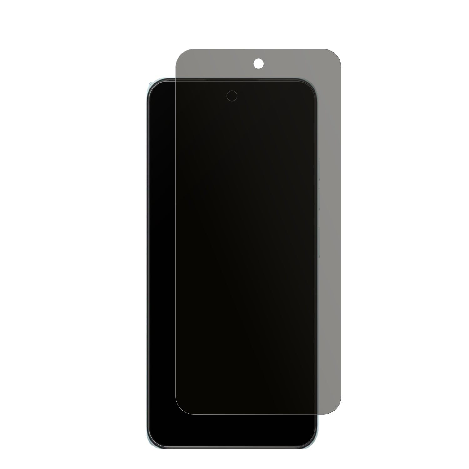 TecnoSpark 30C 5G mit aufgebrachtem dipos Displayschutz, der seitliche Einblicke blockiert