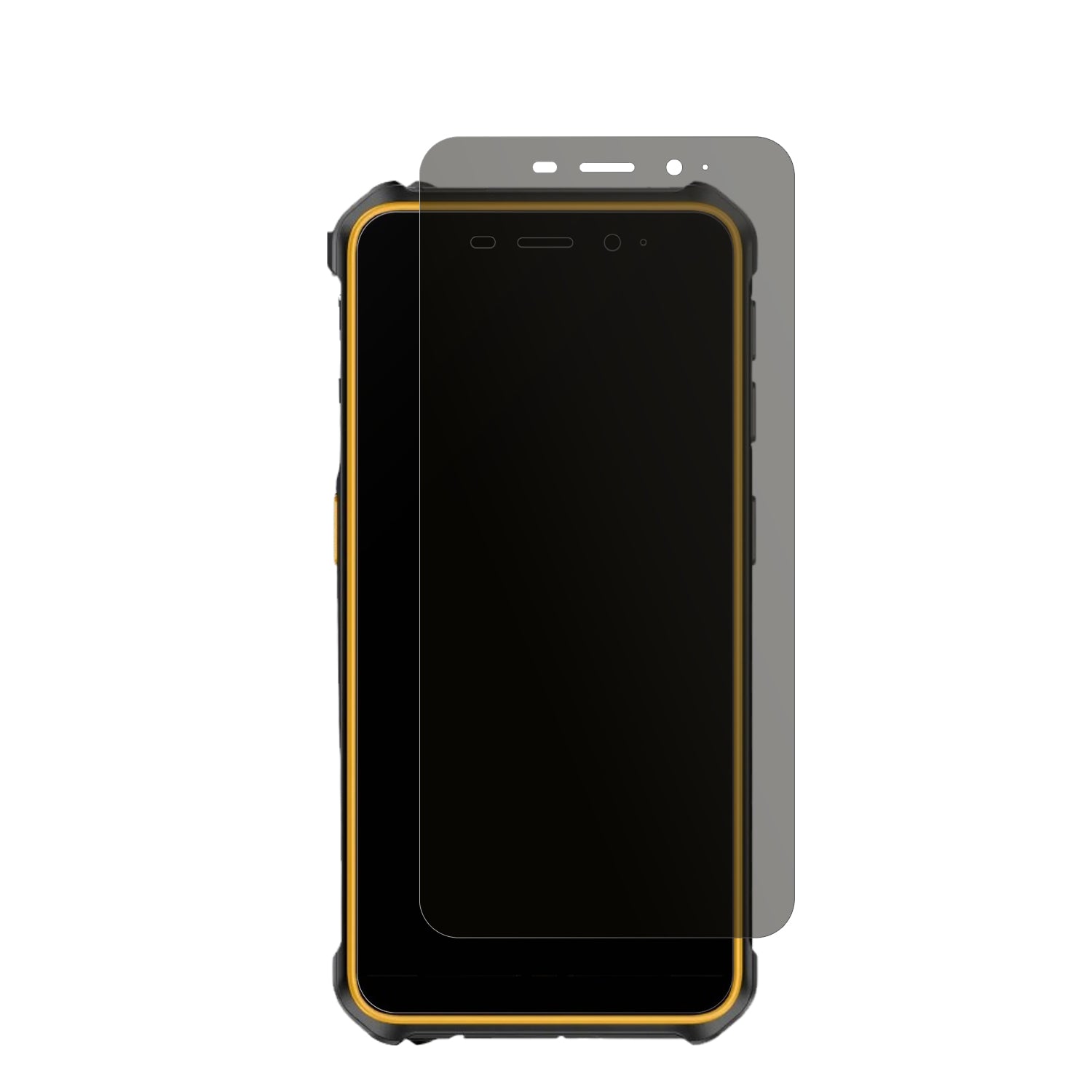 UlefoneArmor X12 Pro mit aufgebrachtem dipos Displayschutz, der seitliche Einblicke blockiert
