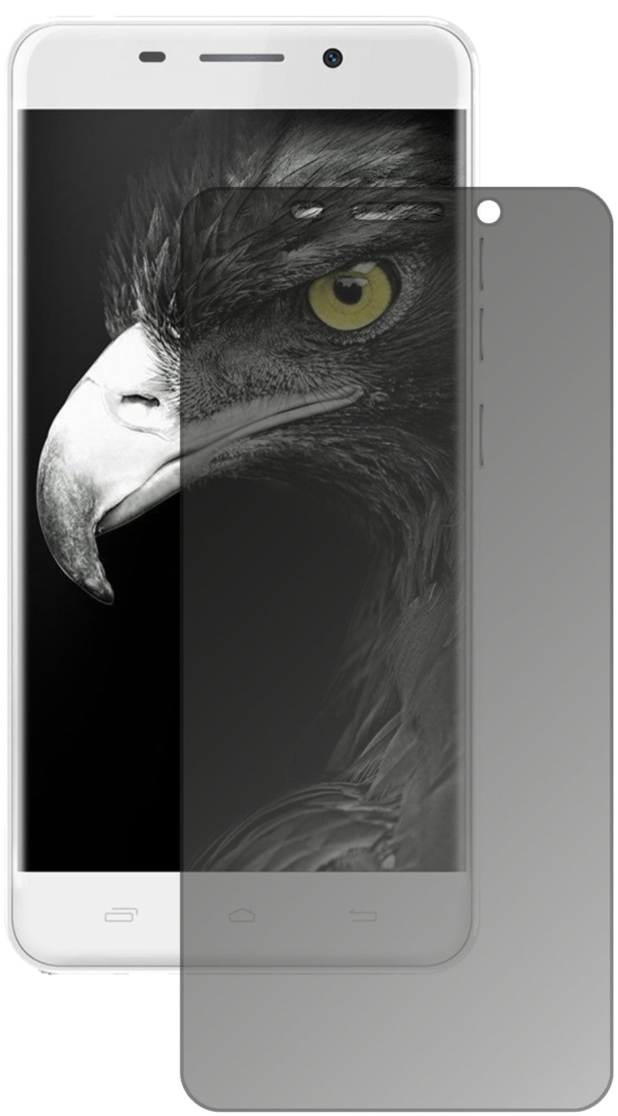 UlefoneMetal mit aufgebrachtem dipos Displayschutz, der seitliche Einblicke blockiert