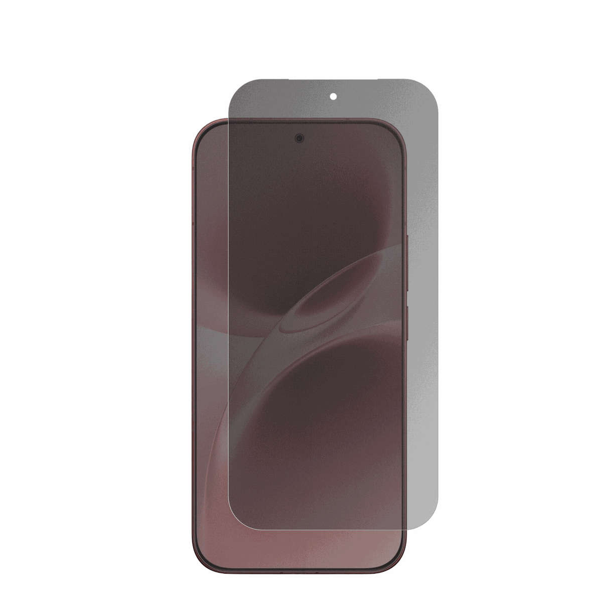 VivoV70 mit aufgebrachtem dipos Displayschutz, der seitliche Einblicke blockiert