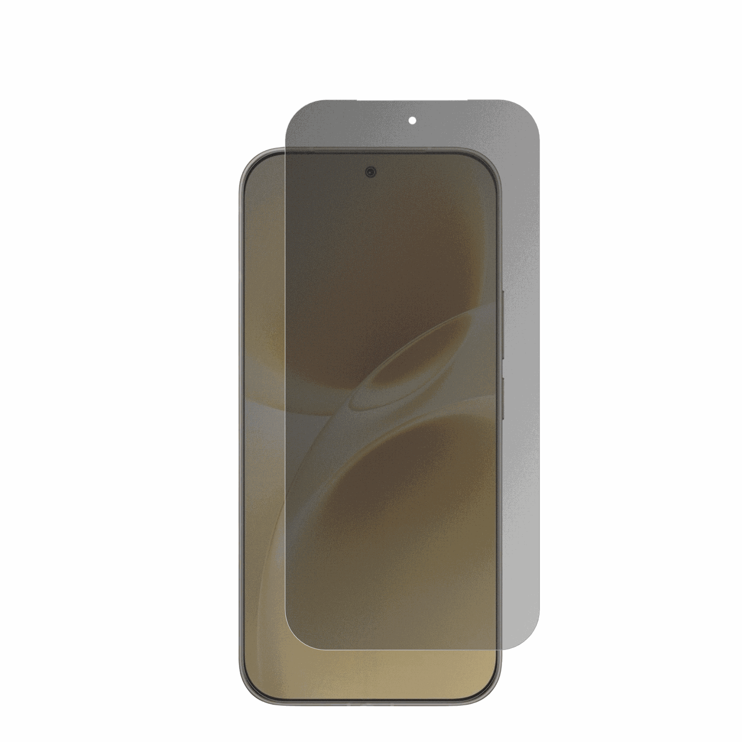 VivoV70 Elite mit aufgebrachtem dipos Displayschutz, der seitliche Einblicke blockiert