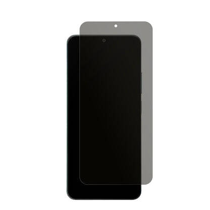 XiaomiPoco M7 5G mit aufgebrachtem dipos Displayschutz, der seitliche Einblicke blockiert