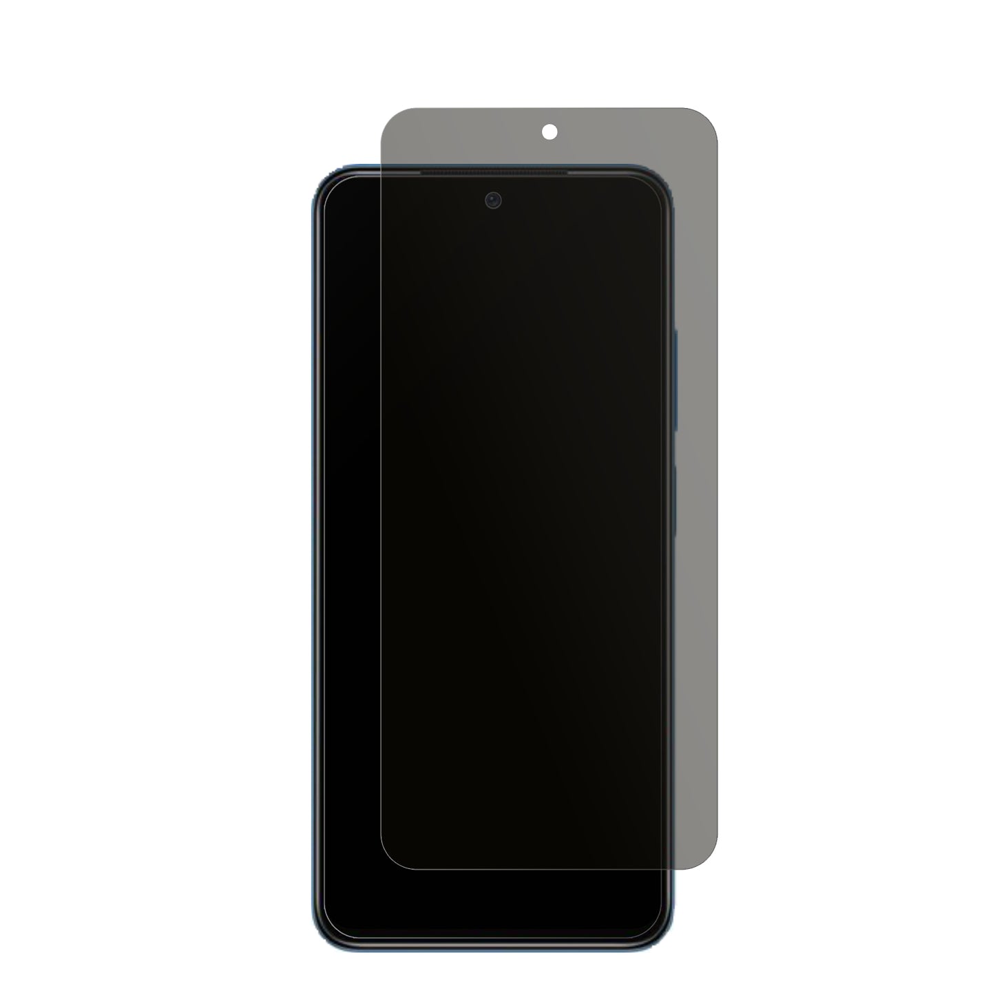 XiaomiRedmi Note 11 4G mit aufgebrachtem dipos Displayschutz, der seitliche Einblicke blockiert