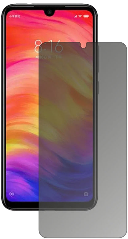XiaomiRedmi Y3 mit aufgebrachtem dipos Displayschutz, der seitliche Einblicke blockiert