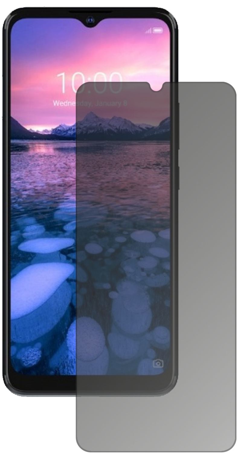 ZTEBlade 20 5G mit aufgebrachtem dipos Displayschutz, der seitliche Einblicke blockiert