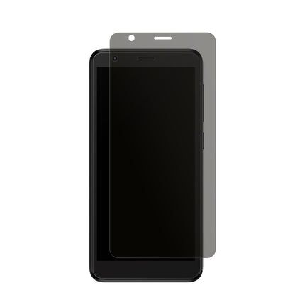 ZTEBlade A31 mit aufgebrachtem dipos Displayschutz, der seitliche Einblicke blockiert