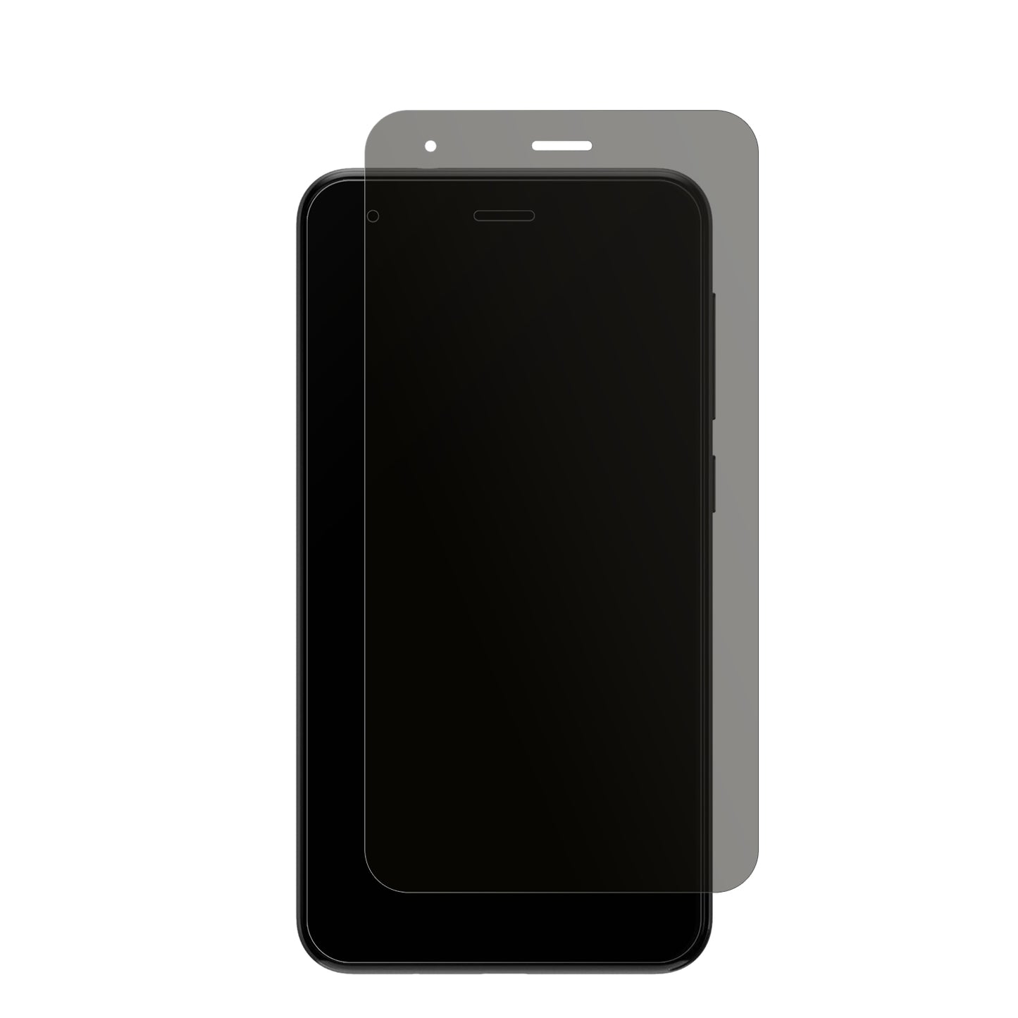 ZTEBlade A35 Lite mit aufgebrachtem dipos Displayschutz, der seitliche Einblicke blockiert