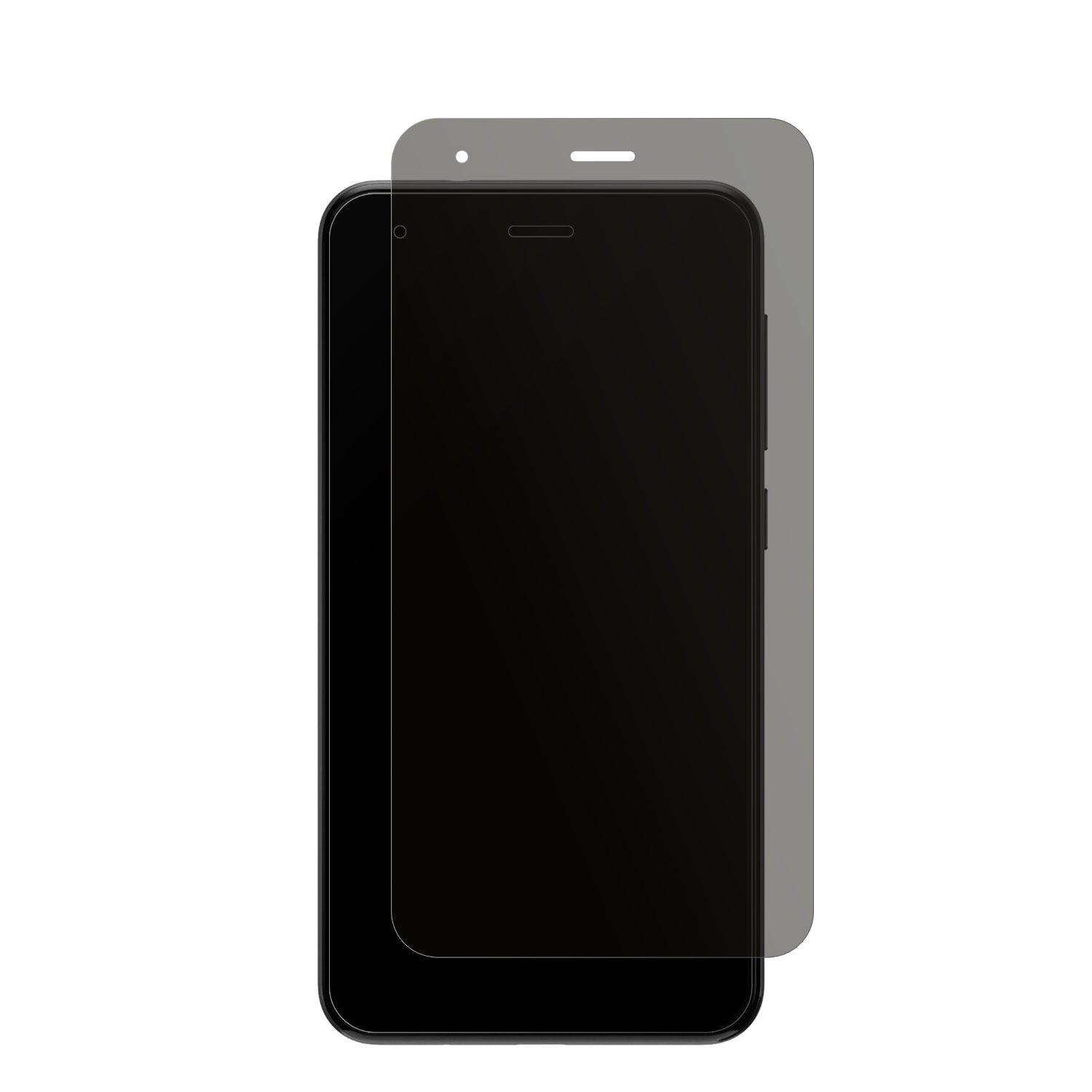 ZTEBlade A35 Lite mit aufgebrachtem dipos Displayschutz, der seitliche Einblicke blockiert
