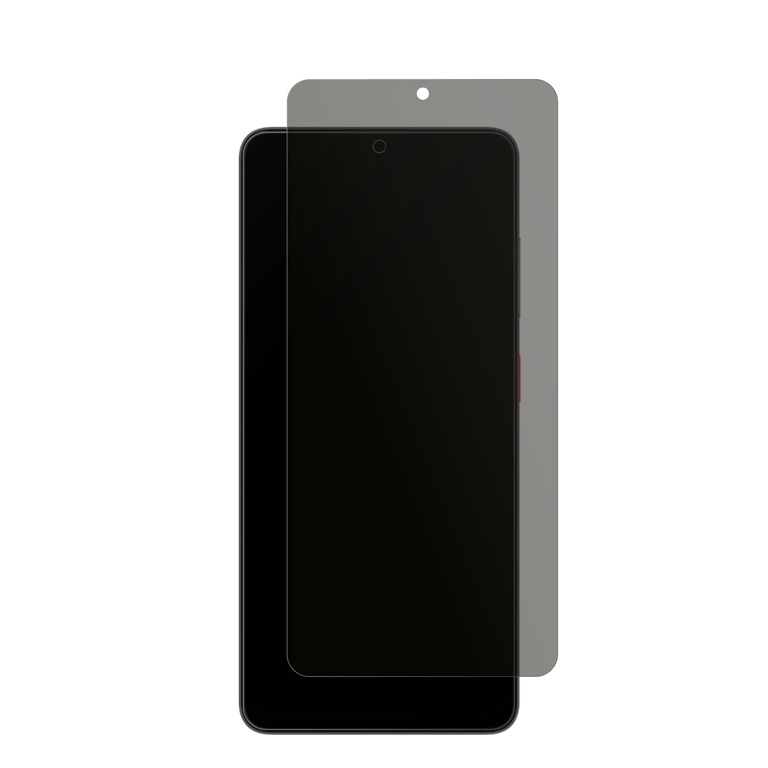 ZTEBlade A56 mit aufgebrachtem dipos Displayschutz, der seitliche Einblicke blockiert
