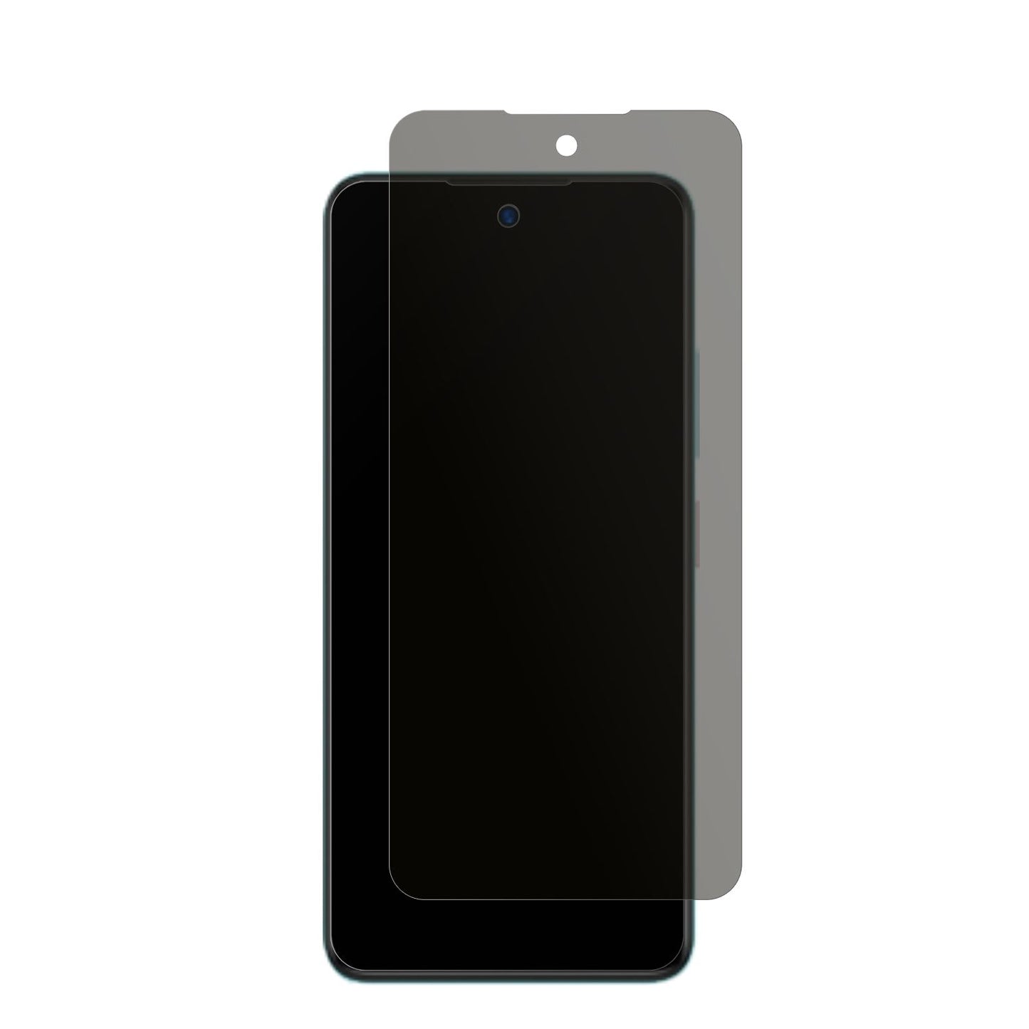 ZTEBlade A75 mit aufgebrachtem dipos Displayschutz, der seitliche Einblicke blockiert