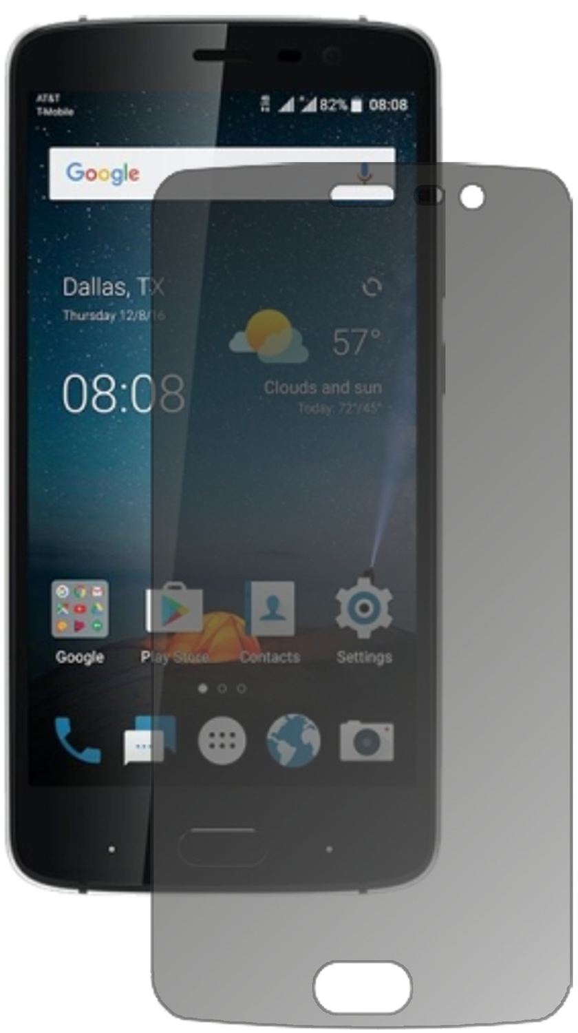 ZTEBlade V8 Pro mit aufgebrachtem dipos Displayschutz, der seitliche Einblicke blockiert