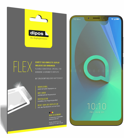 3x 3D Full Cover Schutzfolie für Alcatel 5V