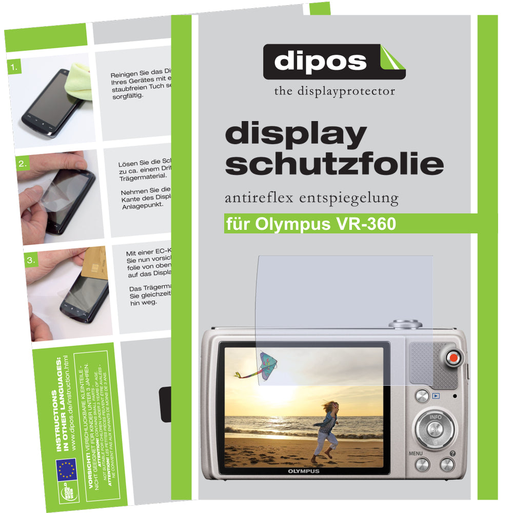 2x Schutzfolie matt für VR-360 Olympus Display-Schutzfolie