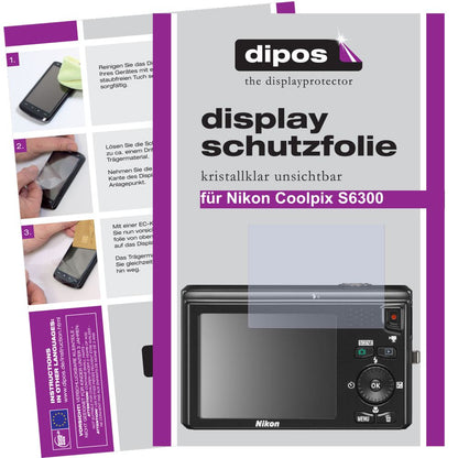 2x Schutzfolie klar für Coolpix S6300 Nikon Display-Schutzfolie