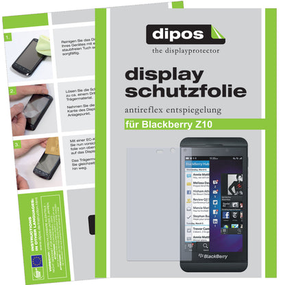 2x Schutzfolie matt für Z10 Blackberry Display-Schutzfolie