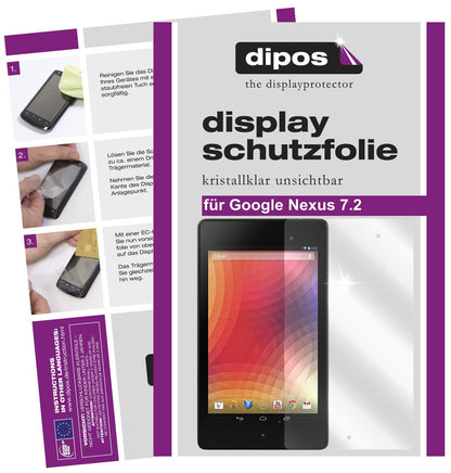1x Schutzfolie klar für Nexus 7 (2. Generation) Google Display-Schutzfolie