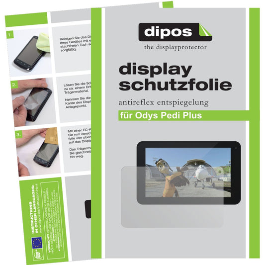 2x Schutzfolie matt für Pedi Plus Odys Display-Schutzfolie