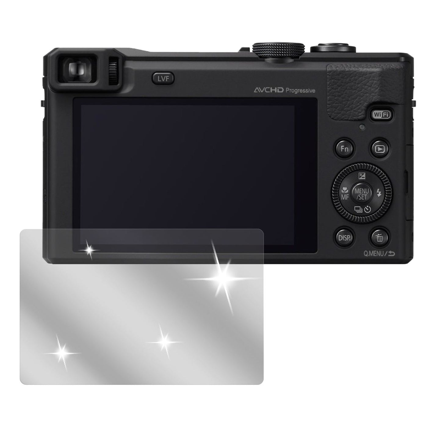 6x Schutzfolie klar für Lumix TZ61 Panasonic Display-Schutzfolie