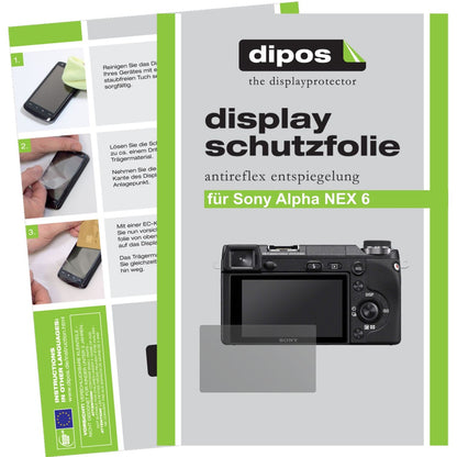 6x Schutzfolie matt für NEX 6 Sony Display-Schutzfolie