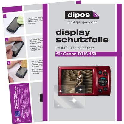 6x Schutzfolie klar für IXUS 150 Canon Display-Schutzfolie