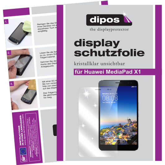 2x Schutzfolie klar für MediaPad X1 / X2 7.0 Huawei Display-Schutzfolie