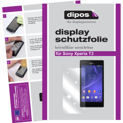 6x Schutzfolie klar für Xperia T3 / Xperia Style Sony Display-Schutzfolie