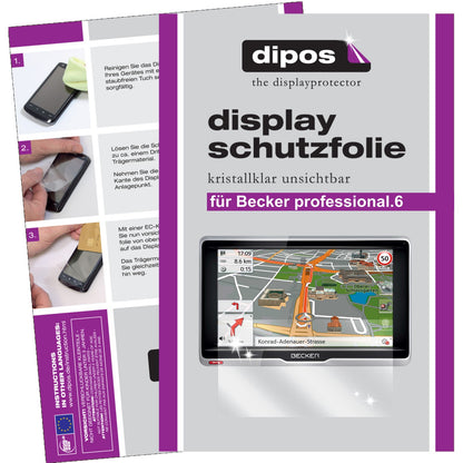 3x Schutzfolie klar für professional.6 LMU Becker Display-Schutzfolie