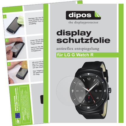 6x Schutzfolie matt für G Watch R LG Display-Schutzfolie