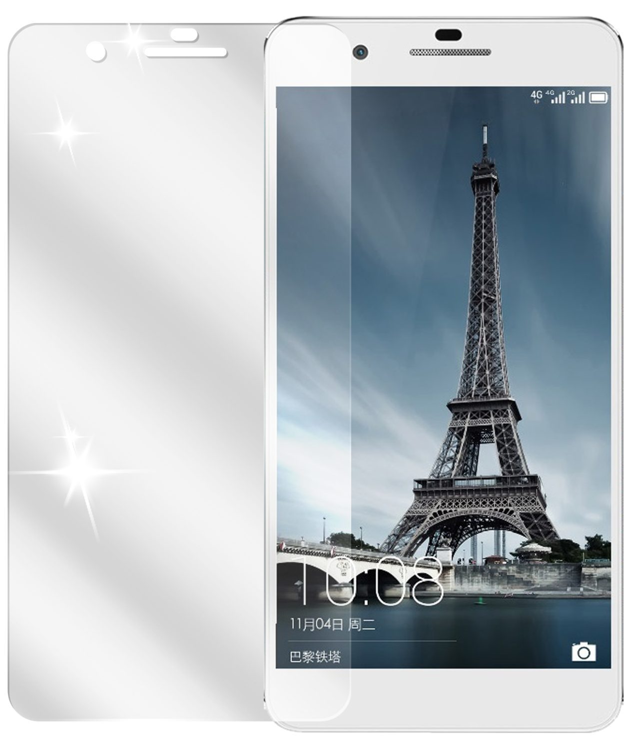 6x Schutzfolie klar für Honor 6 Plus Huawei Display-Schutzfolie