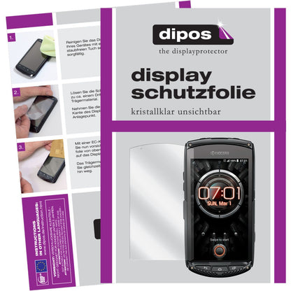 6x Schutzfolie klar für Torque KC-S701 Kyocera Display-Schutzfolie