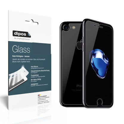 2x 9H Schutzfolie für Apple iPhone 7 Panzerfolie (1x Vorderseite + 1x Rückseite)