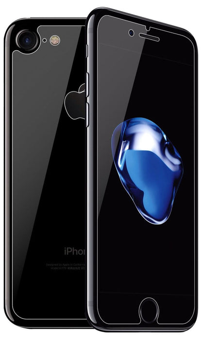 2x 9H Schutzfolie für Apple iPhone 7 Panzerfolie (1x Vorderseite + 1x Rückseite)