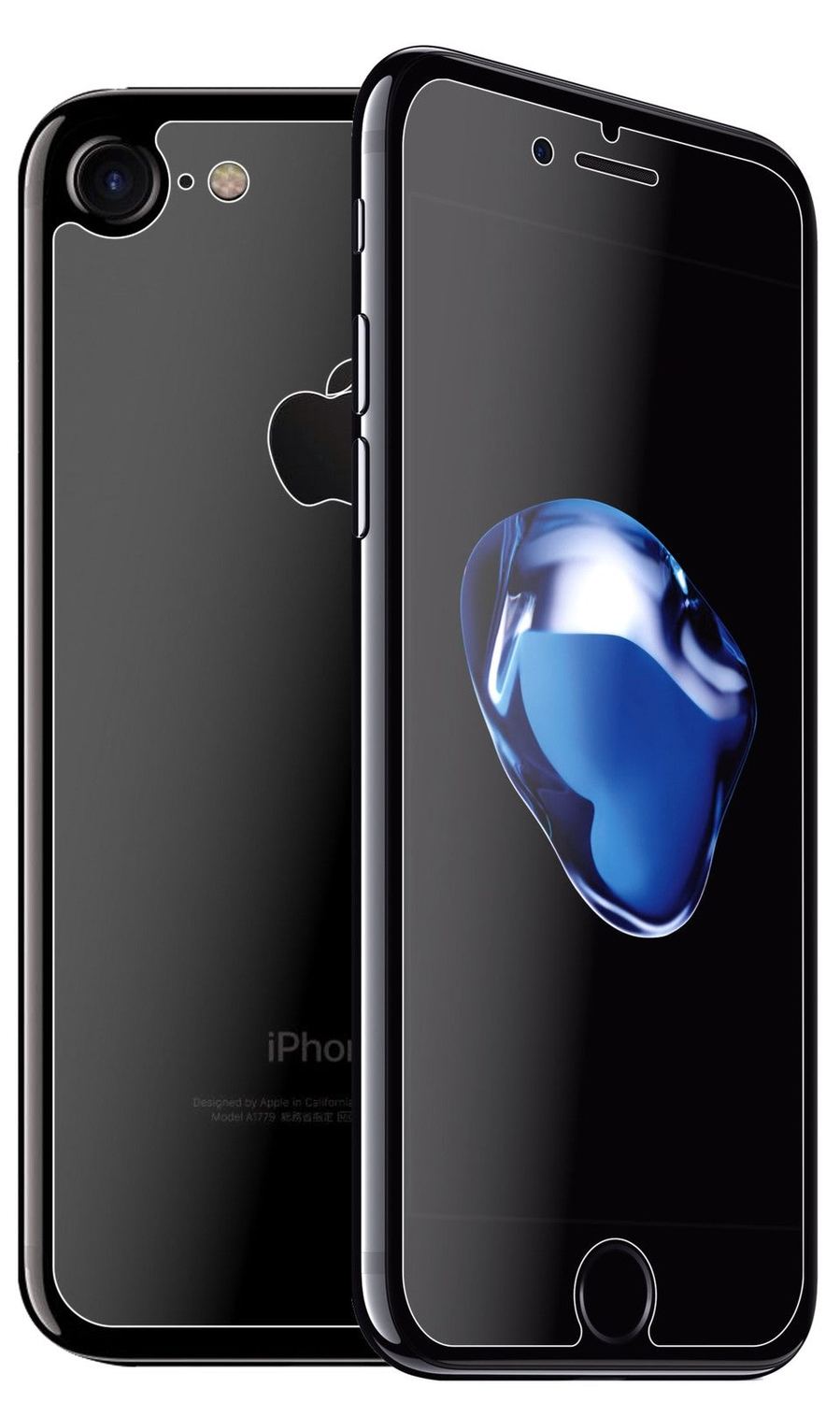 2x 9H Schutzfolie matt für Apple iPhone 7 Plus Panzerfolie (1x Vorderseite + 1x Rückseite)
