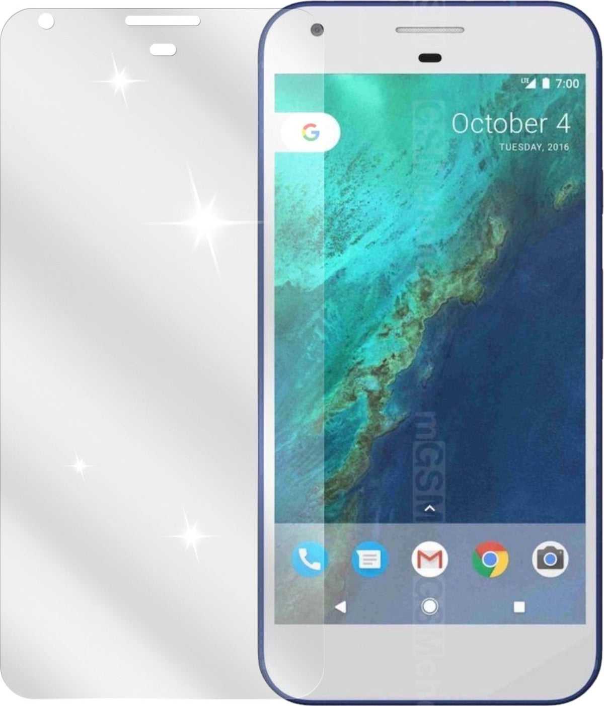 6x Schutzfolie klar für HTC Pixel XL Display-Schutzfolie