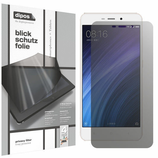 Blickschutzfolie für Xiaomi Redmi 4 matt Schutzfolie Privacy