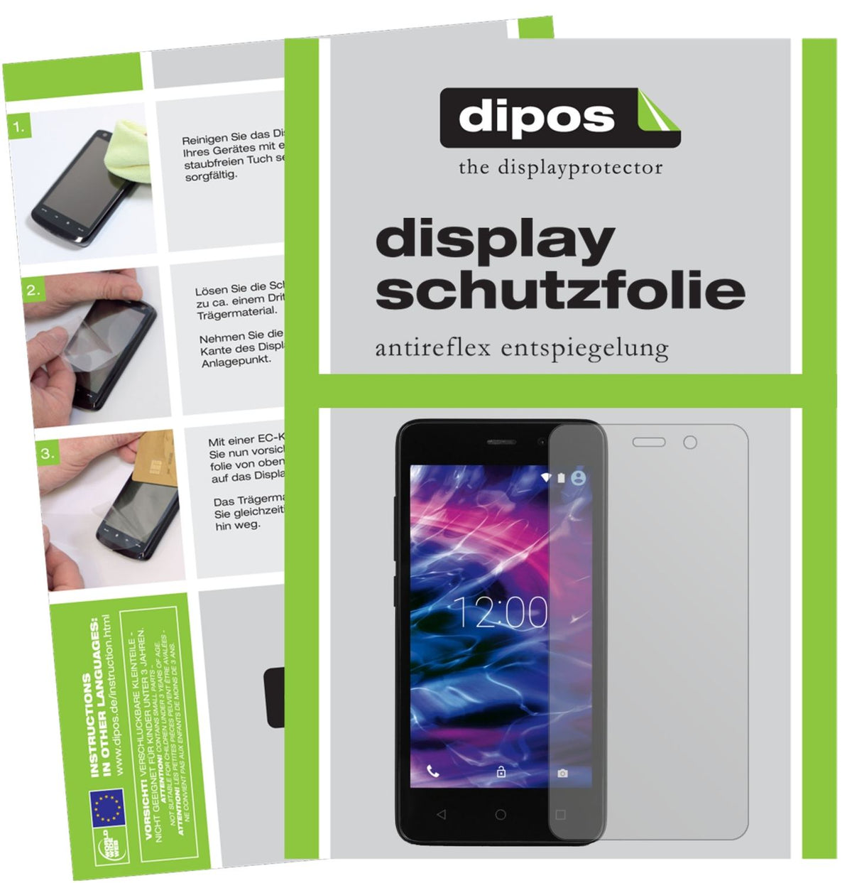 2x Schutzfolie matt für Medion Life E4504 Display-Schutzfolie