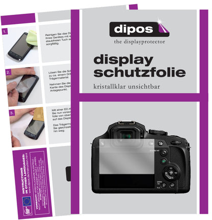 6x Schutzfolie klar für Panasonic Lumix DMC-FZ82 Display-Schutzfolie